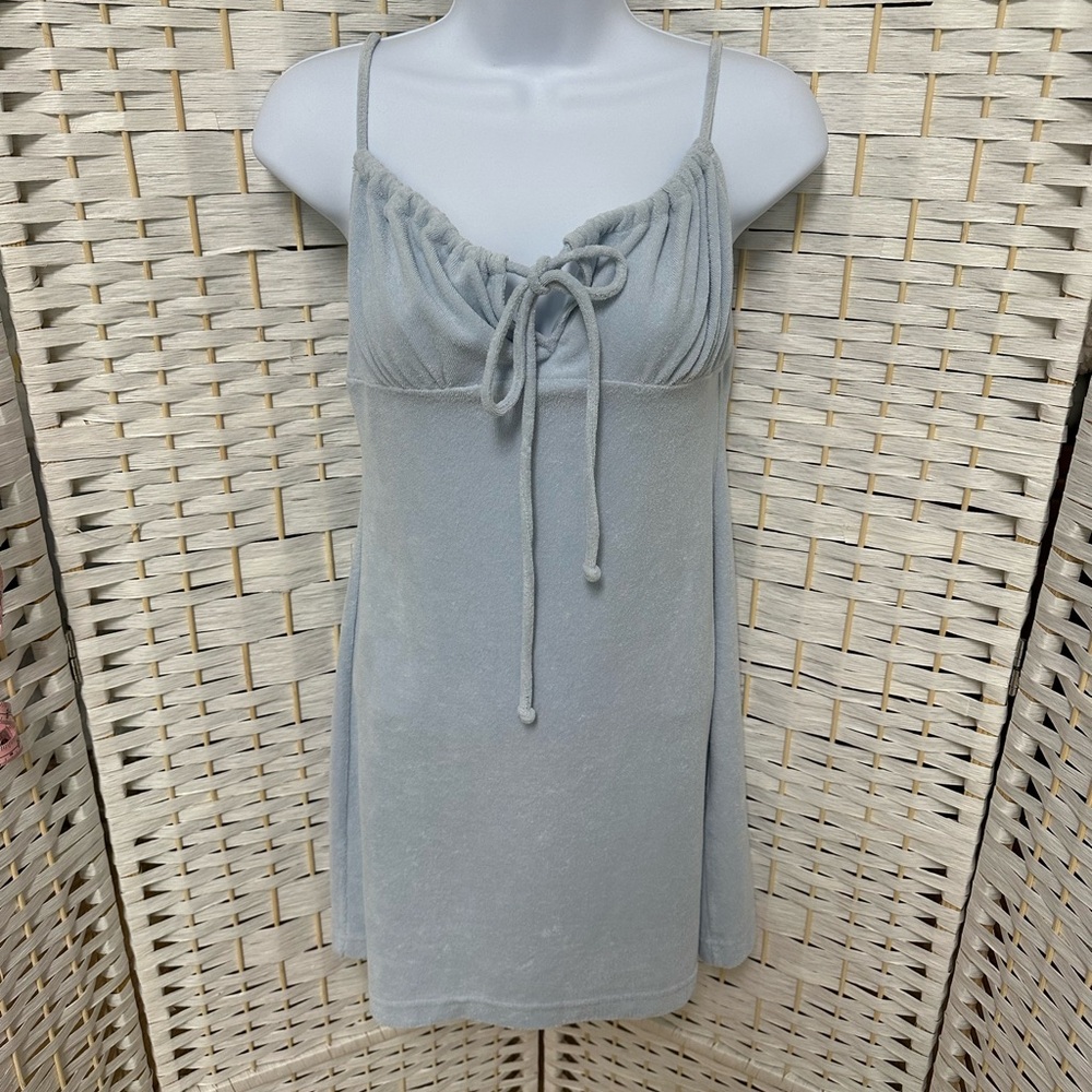 NIA baby blue terry‎ cloth dress NWT size S
